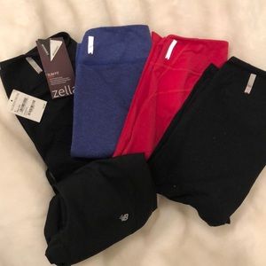 Zella legging lot of 4 plus 1 New Balance